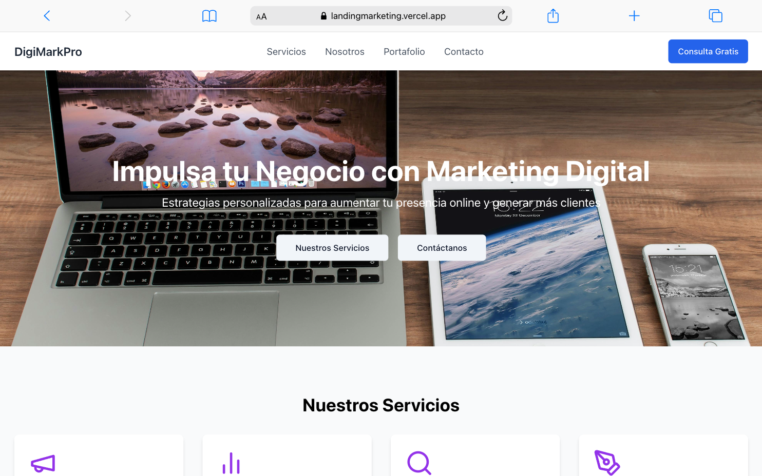 Landing Page - Marketing